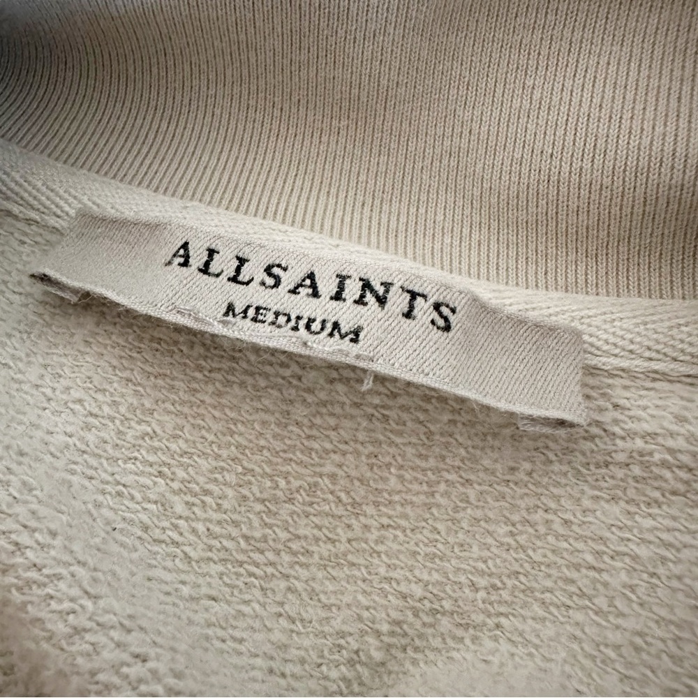 All Saints Brooke Knit Jacket Sz M Womens Snap Hood Open Cardigan Oversized - Picture 11 of 13